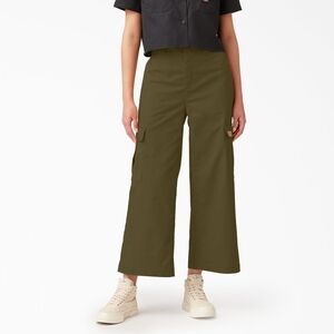 Dickies Olive Cropped Cargo Pants